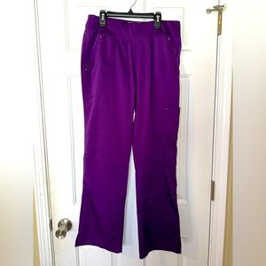 Scrub Pants. Purple Label Yoga by Healing Hands